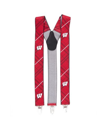 Men's Red Wisconsin Badgers Suspenders