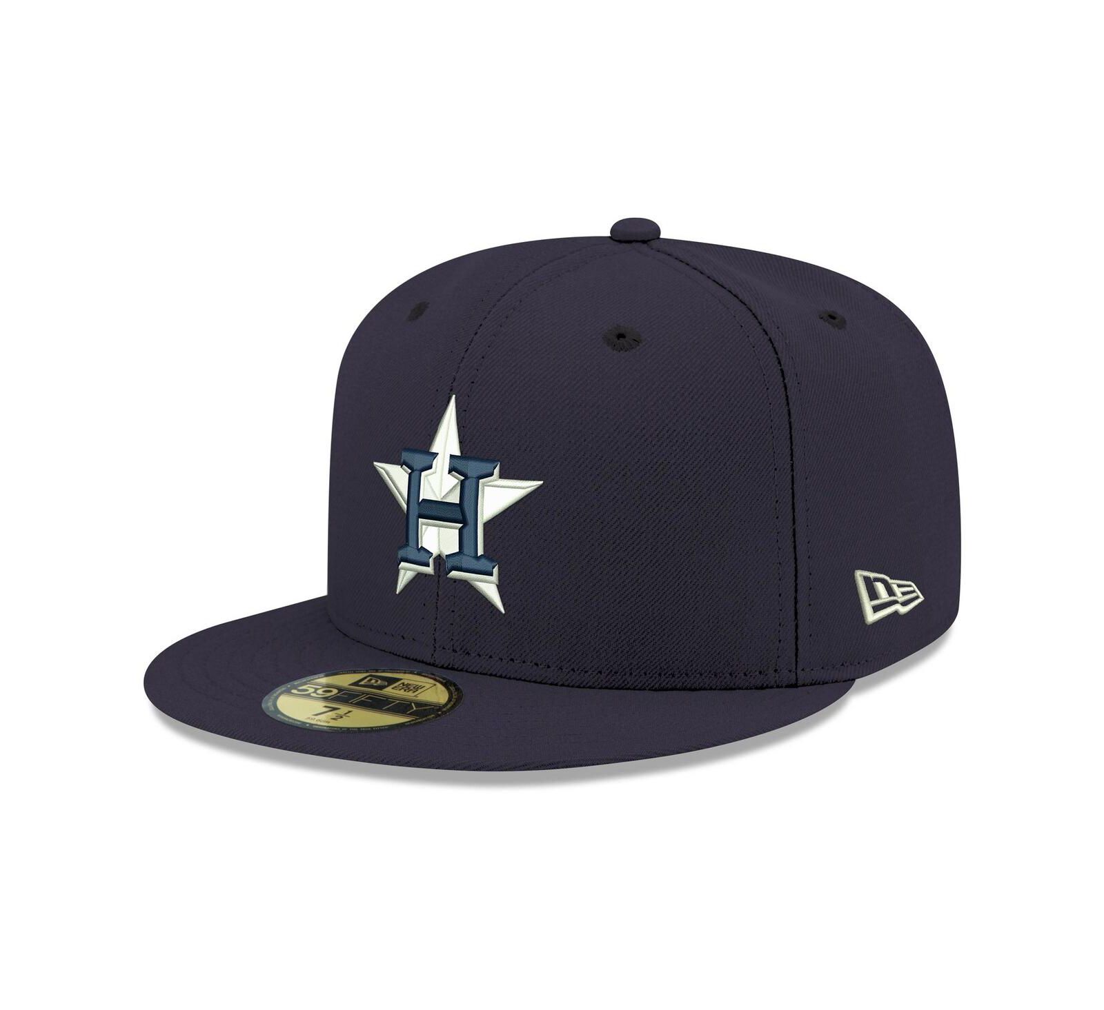 Men's New Era Navy Houston Astros Logo White 59FIFTY Fitted Hat