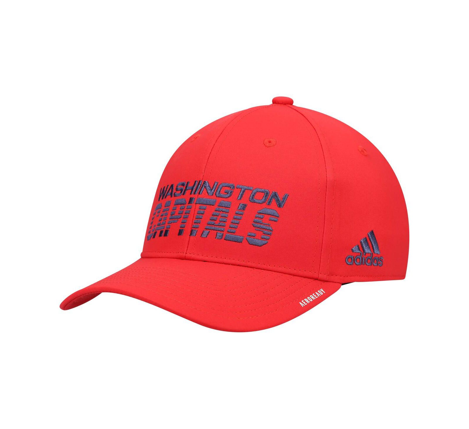 Мужская кепка Washington Capitals 2021 Locker Room AEROREADY Flex, красная