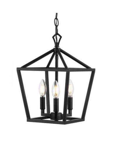 Ojai 3-Light Classic Modern Lantern LED Pendant