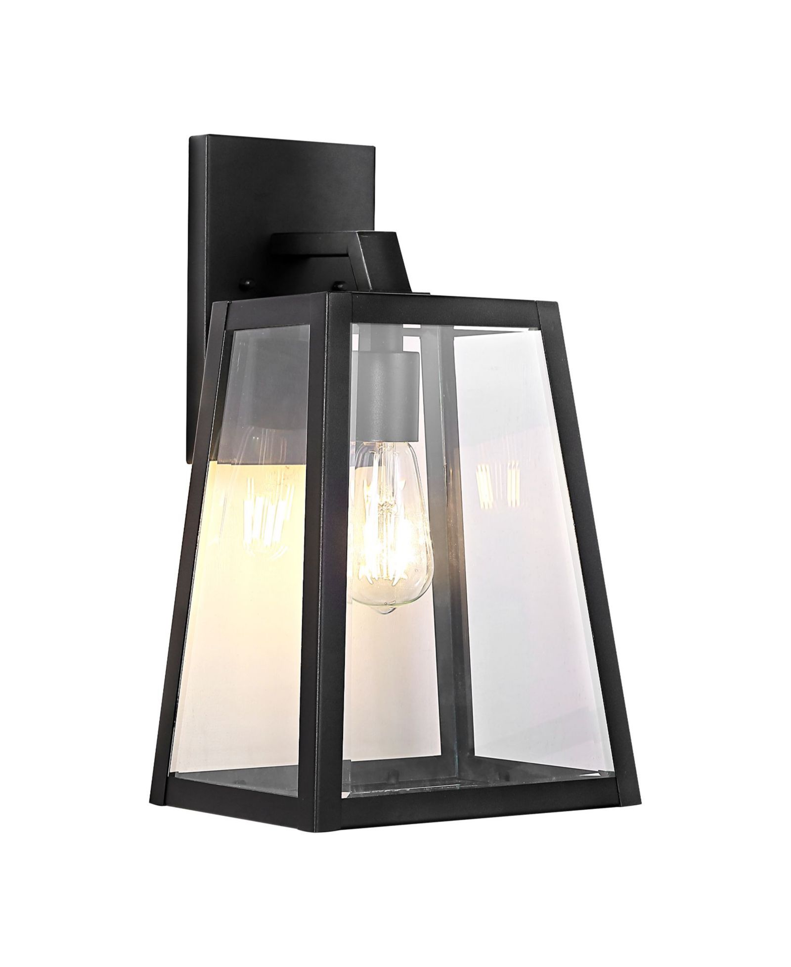 Pasadena Modern Industrial Angled LED Outdoor Lantern