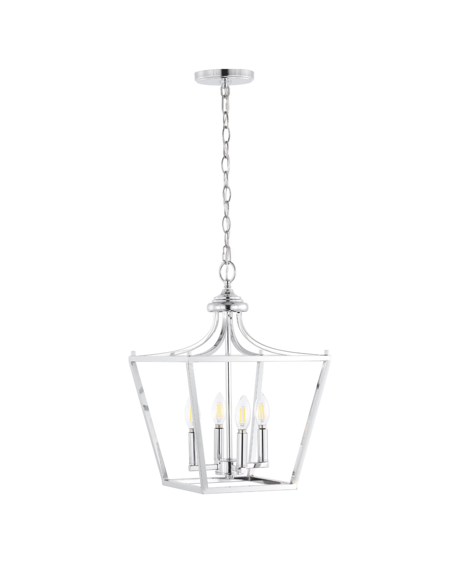 Camden 4-Light Iron Classic Midcentury Pendant Lantern