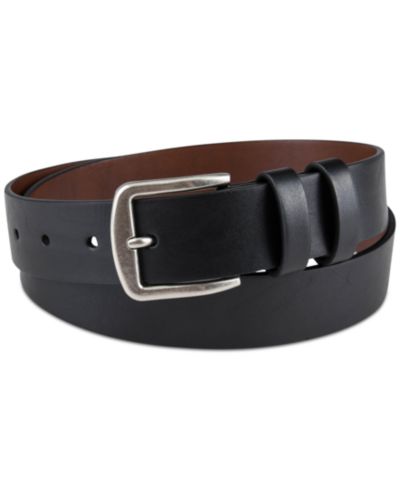 33MM Club Room Men's Burnished-Edge Belt, Created for Macy's