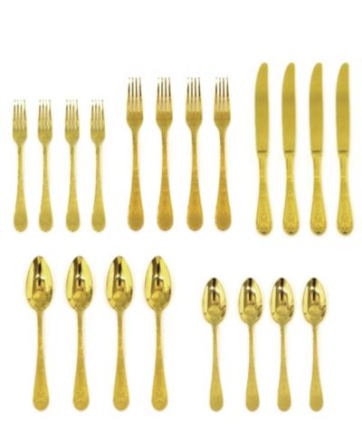 Casablanca Oro Flatware Set, 20 Piece
