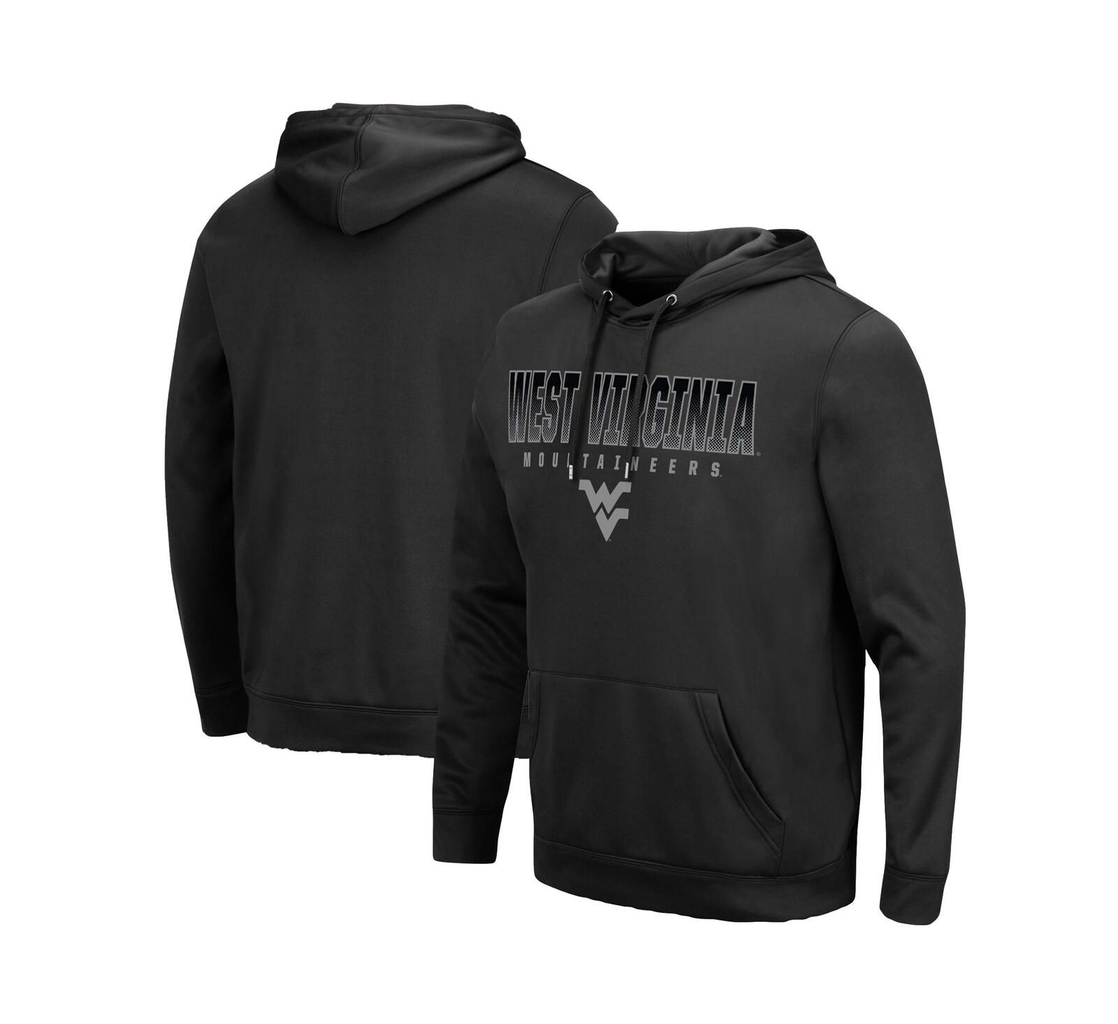 Мужское черное худи Colosseum West Virginia Mountaineers Blackout 3.0