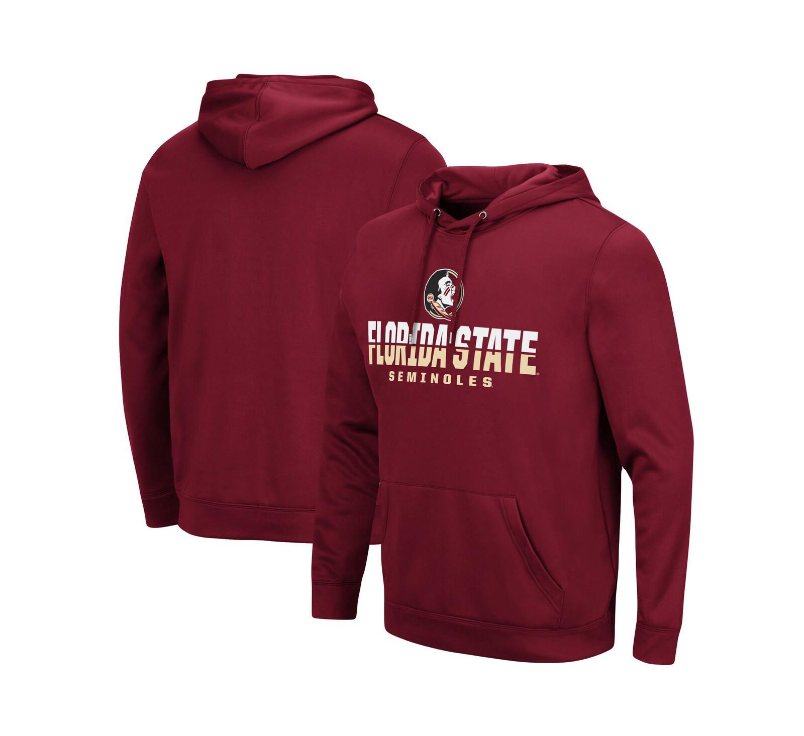 Мужское худи Colosseum Florida State Seminoles с капюшоном, гранатовое