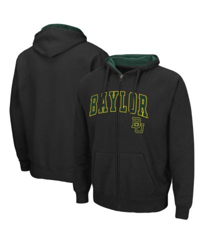 Мужское худи Colosseum Black Baylor Bears Arch Logo 3.0 Full-Zip