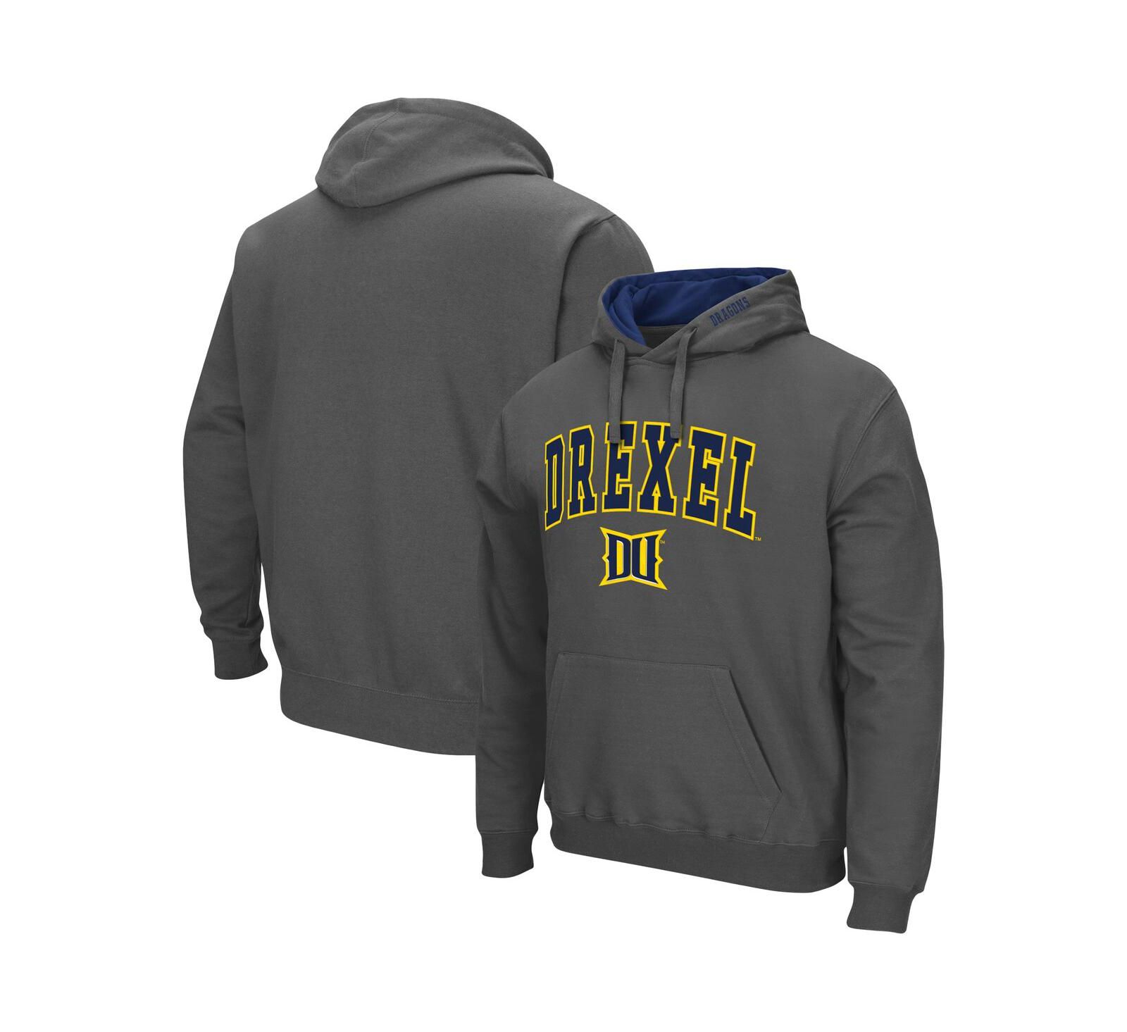Men's Drexel Dragons Arch and Logo Pullover Hoodie