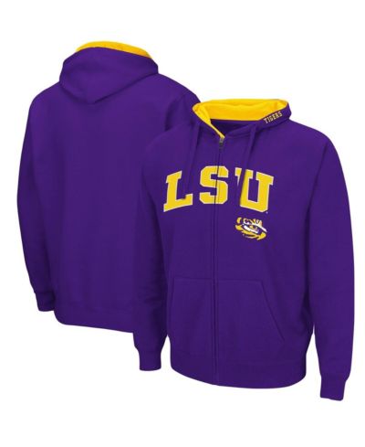 Colosseum Men's LSU Tigers Arch Logo 3.0 Full-Zip Hoodie