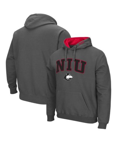 Мужской худи Colosseum Northern Illinois Huskies Arch and Logo Pullover
