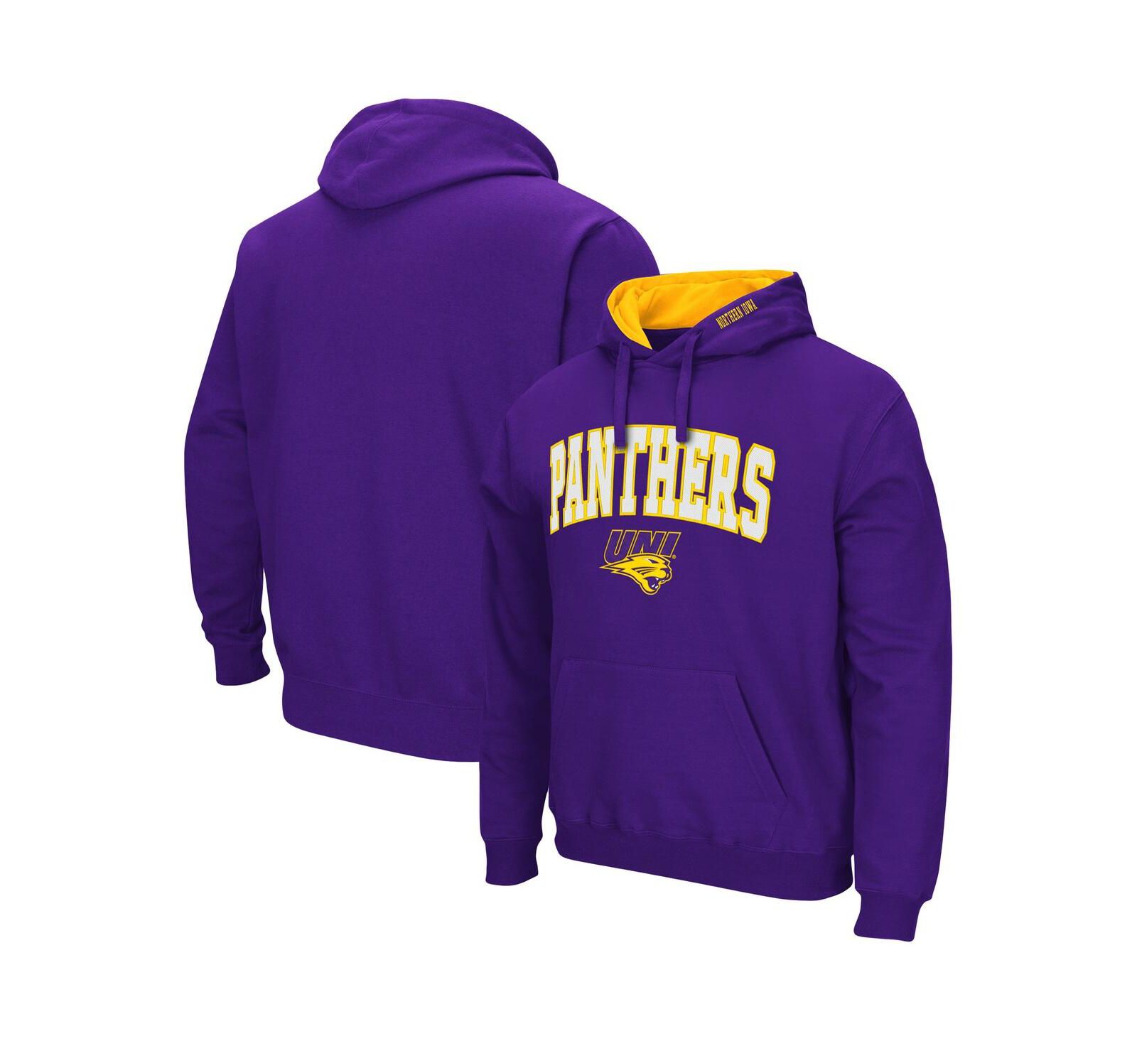 Colosseum Men's Northern Iowa Panthers Arch and Logo Pullover Hoodie
