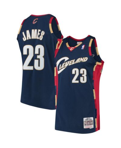 Мужская игровая форма LeBron James Navy Cleveland Cavaliers Hardwood Classics Swingman от Mitchell & Ness
