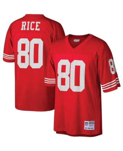 Мужская джерси Jerry Rice Scarlet San Francisco 49ers Big and Tall 1990 Retired Player Replica
