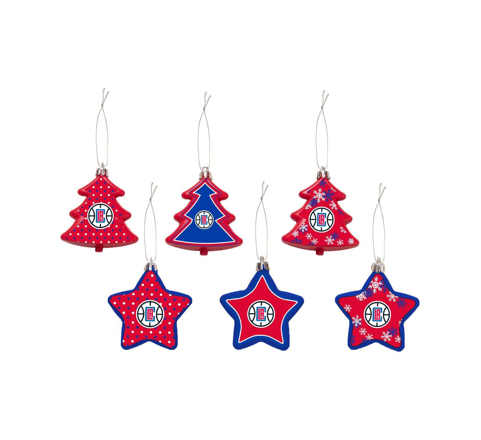 Набор украшений LA Clippers Shatterproof Tree And Star Ornament Set 3'' x 3''