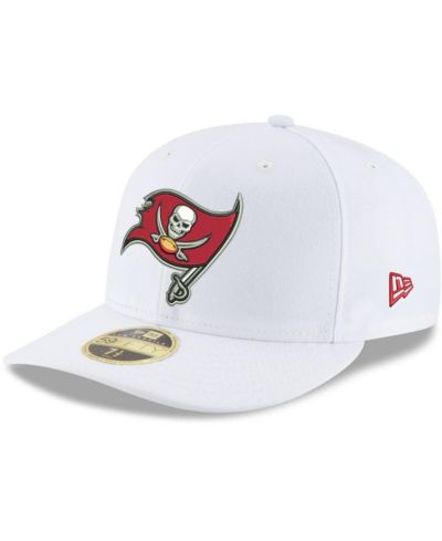 New Era Мужская Hat Tampa Bay Buccaneers Team Logo Omaha Low Profile 59FIFTY Fitted, White