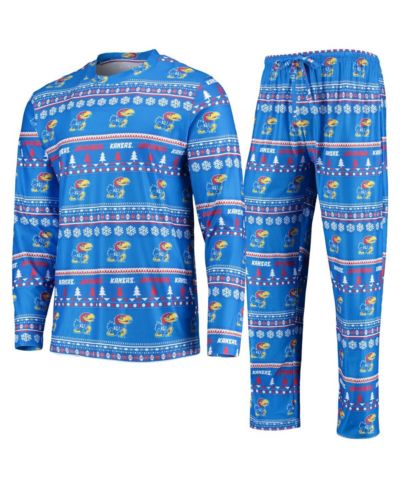 Мужской комплект из футболки и брюк Kansas Jayhawks Ugly Sweater