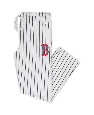 Мужские пижамные брюки Concepts Sport White, Navy Boston Red Sox Big and Tall Pinstripe