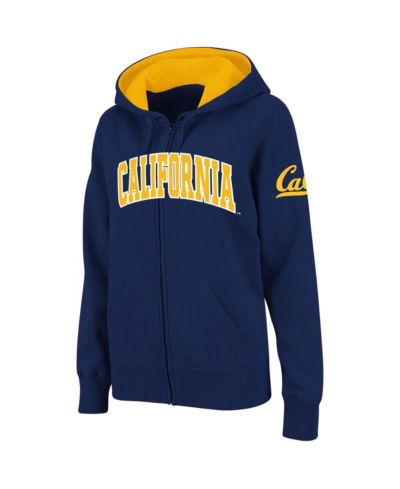 Женская толстовка Stadium Athletic Navy Cal Bears Arched Name Full-Zip