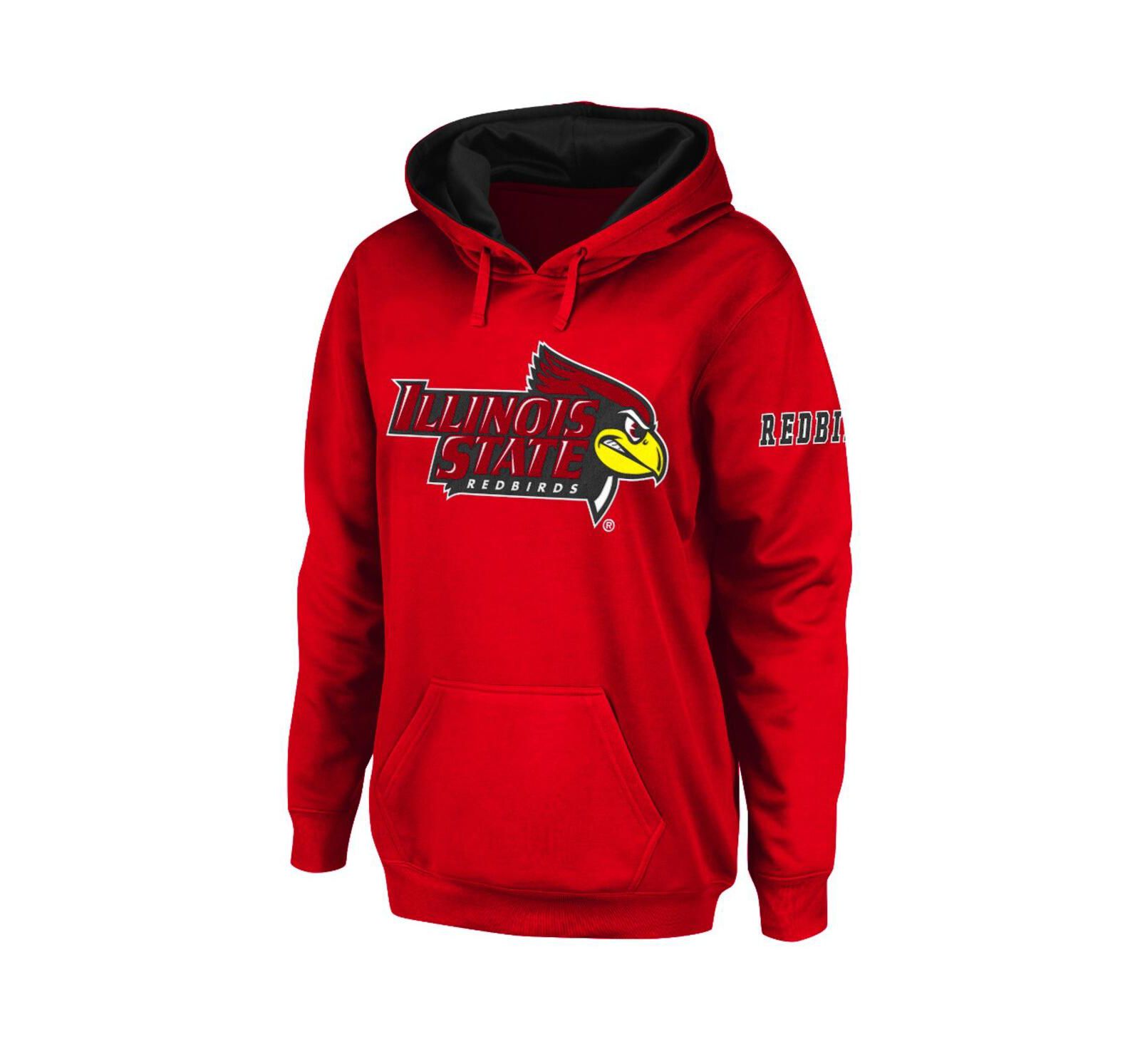 Женский Red Illinois State Redbirds Big Logo Pullover Hoodie