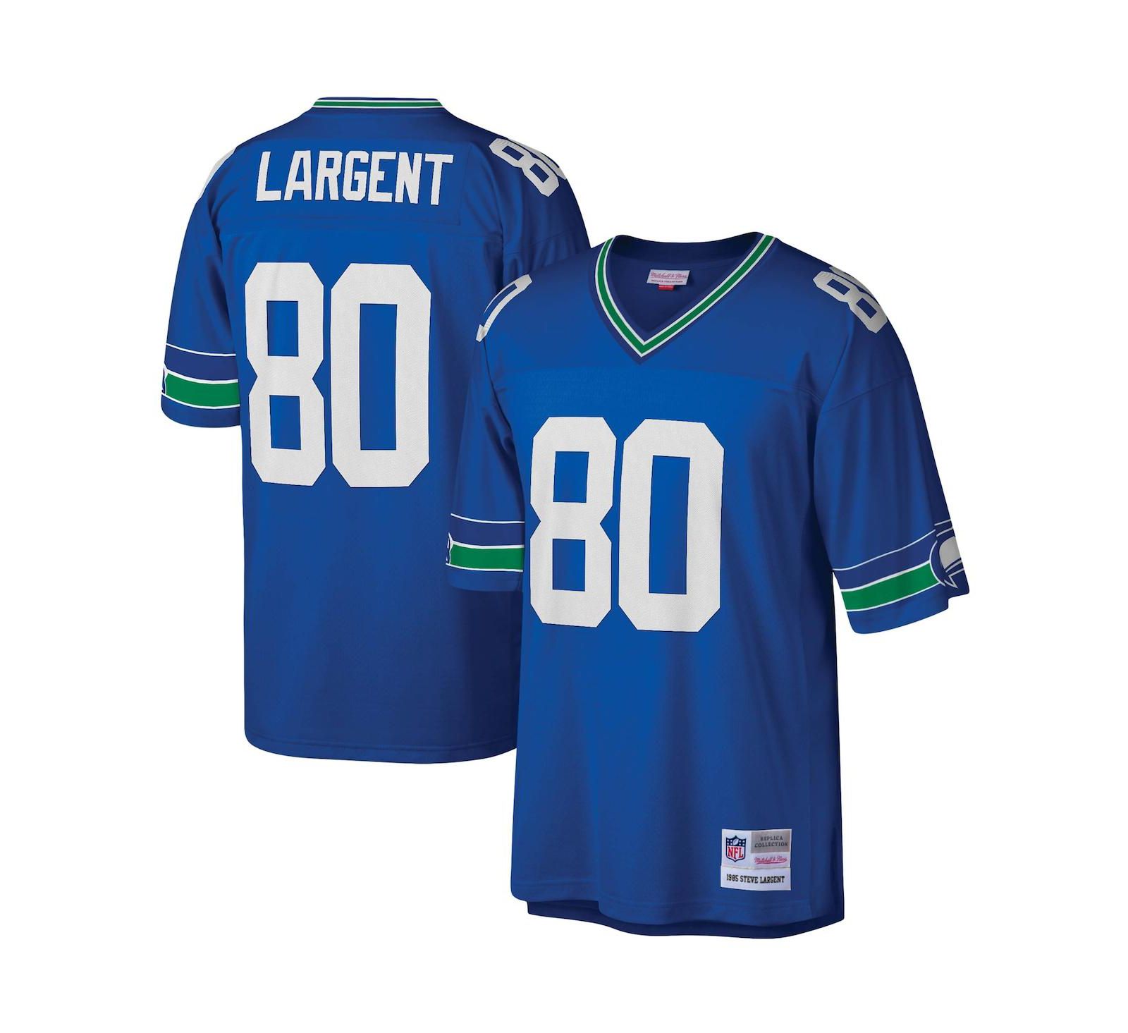 Мужская реплика джерси Steve Largent Royal Seattle Seahawks Legacy