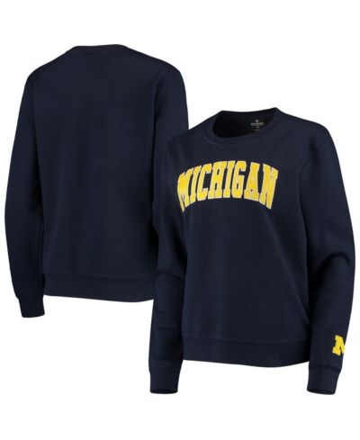 Женское свитшот-толстовка Colosseum Michigan Wolverines Navy