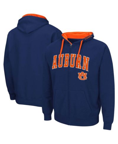 Мужское худи Colosseum Navy Auburn Tigers Big and Tall Full-Zip