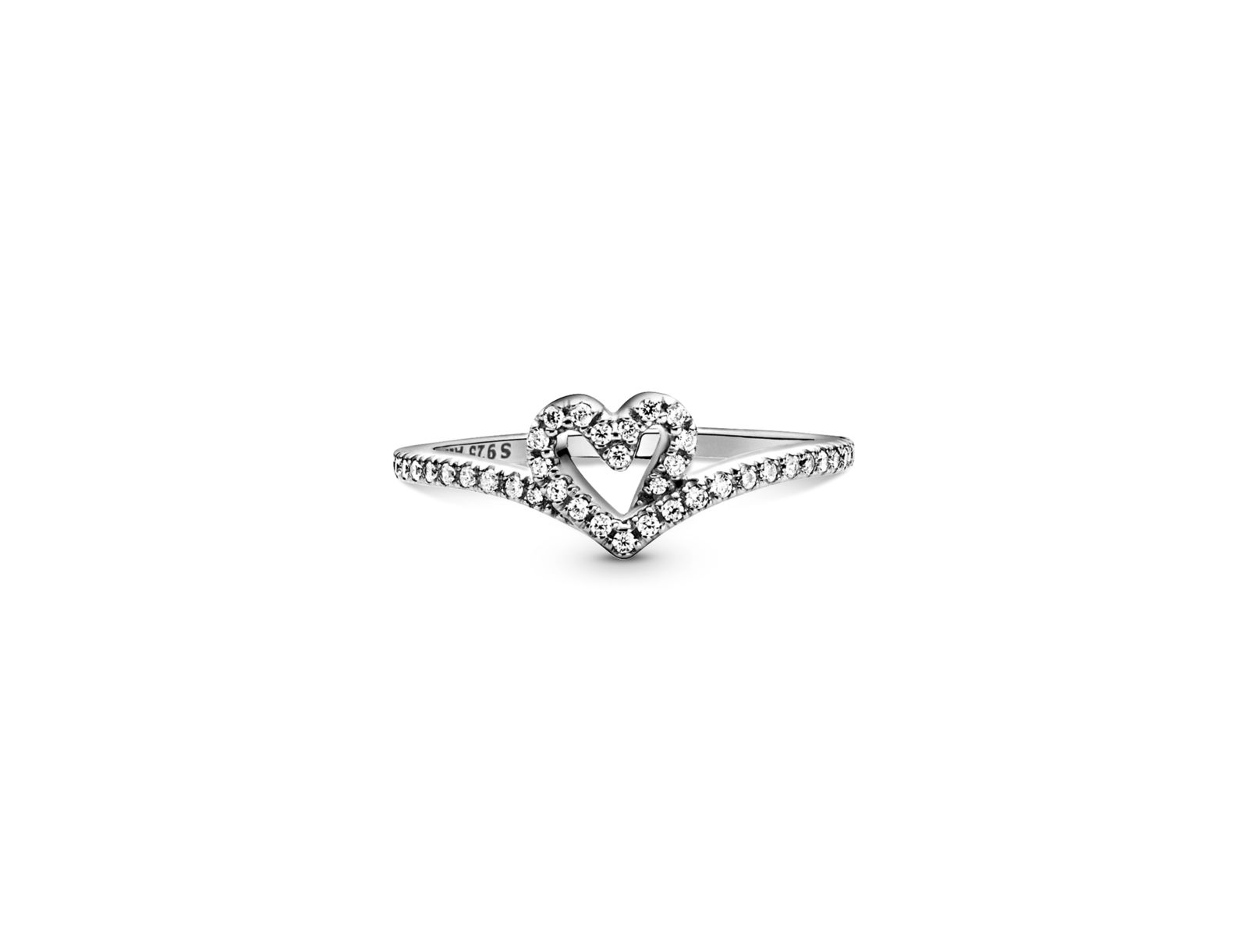 Кольцо Pandora Timeless Wish Sparkling Heart с кубическим цирконием