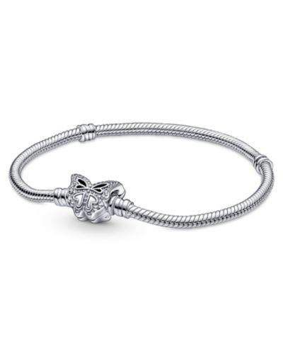 Pandora Moments браслет Snake Chain с подвеской Butterfly из Cubic Zirconia