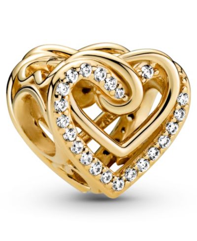 Pandora Подвеска Cubic Zirconia Sparkling Entwined Hearts