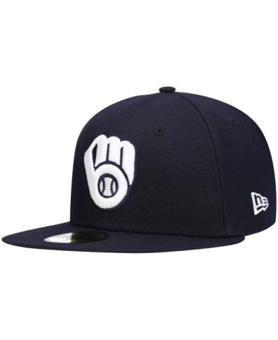 Мужская темно-синяя кепка 59FIFTY Milwaukee Brewers Logo