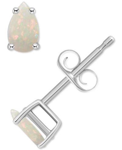 Серьги-гвоздики Opal Pear (1/4 ct. t.w.) в 14k Gold
