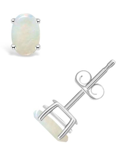Серьги-гвоздики Opal (1/2 ct. t.w.) в 14K Yellow Gold или 14K White Gold