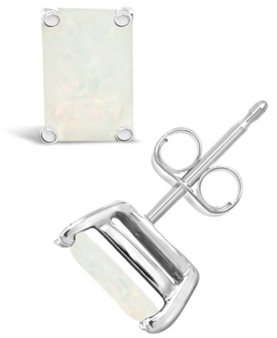 Серьги-гвоздики Opal (5/8 ct. t.w.) из 14K Yellow Gold или 14K White Gold