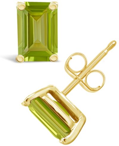 Peridot (1-3/8 ct. t.w.) Stud Earrings in 14K Yellow Gold or 14K White Gold