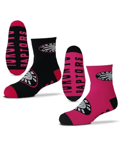 Детские носки For Bare Feet Toronto Raptors Two-Pack Quarter-Length