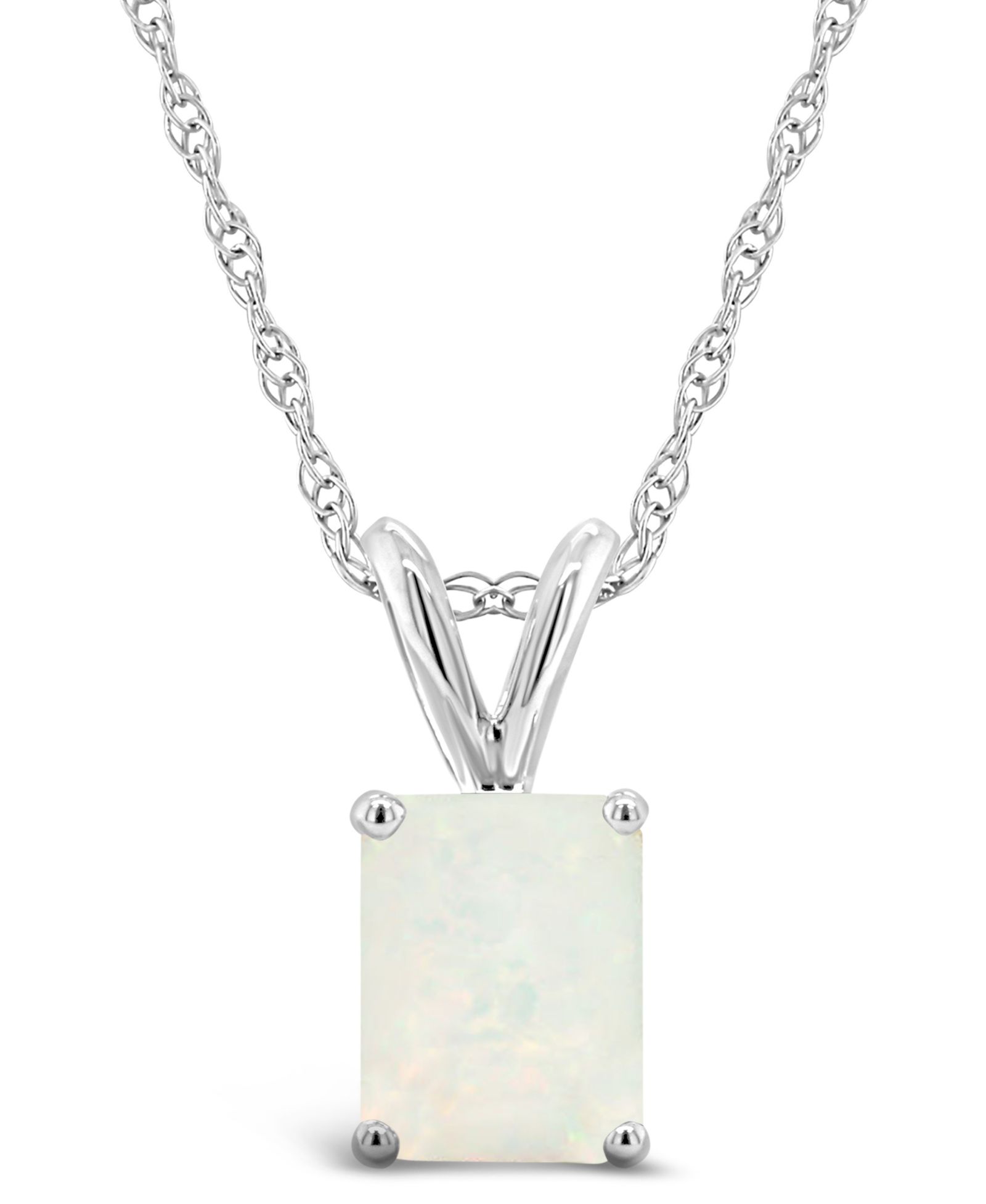 Подвеска-кулон Opal, 3/4 ct.t.w., белое или желтое золото 14K