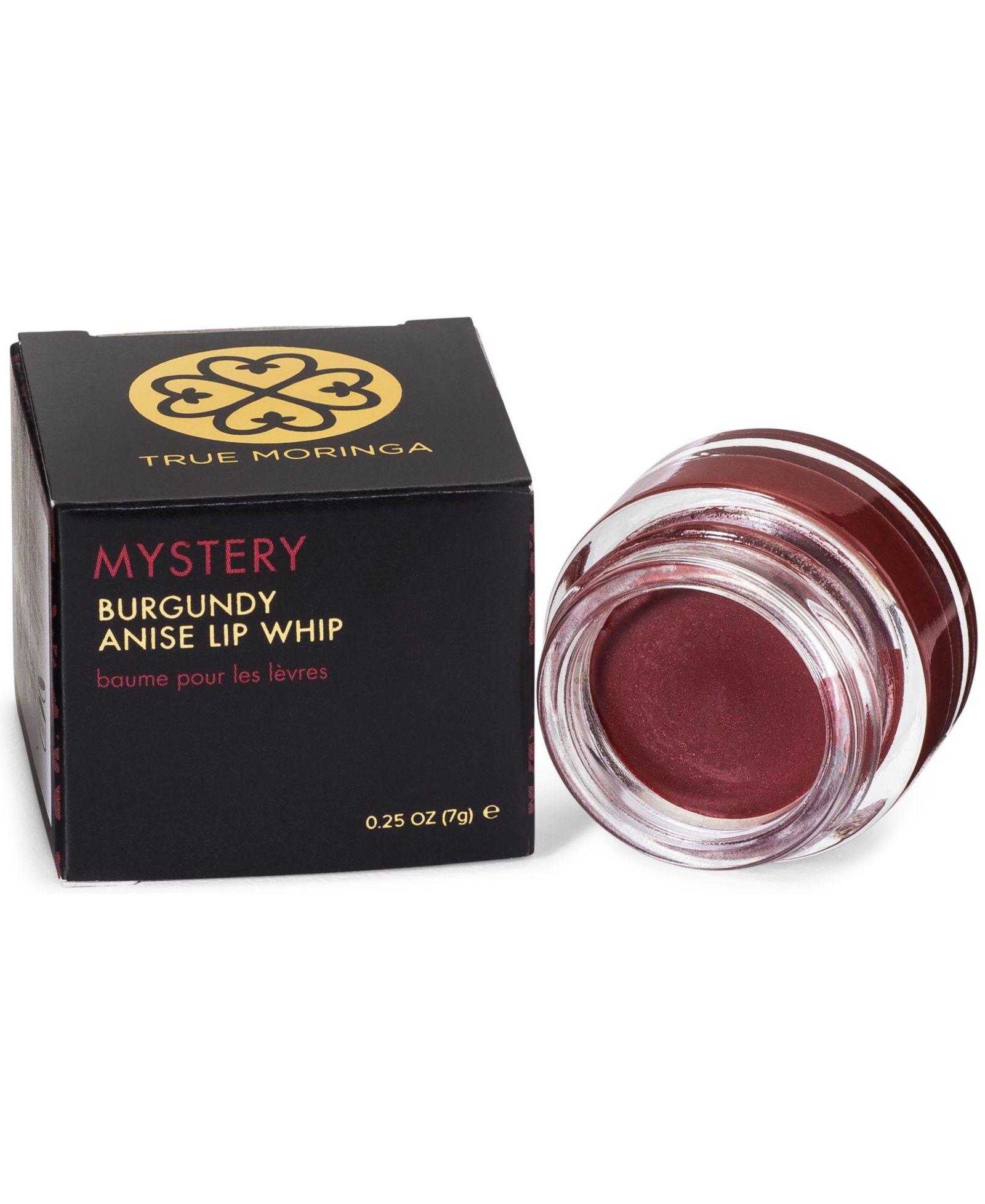 Бальзам для губ True Moringa Moisturizing Shimmer Burgundy Anise Lip Whip, 0.25 oz.