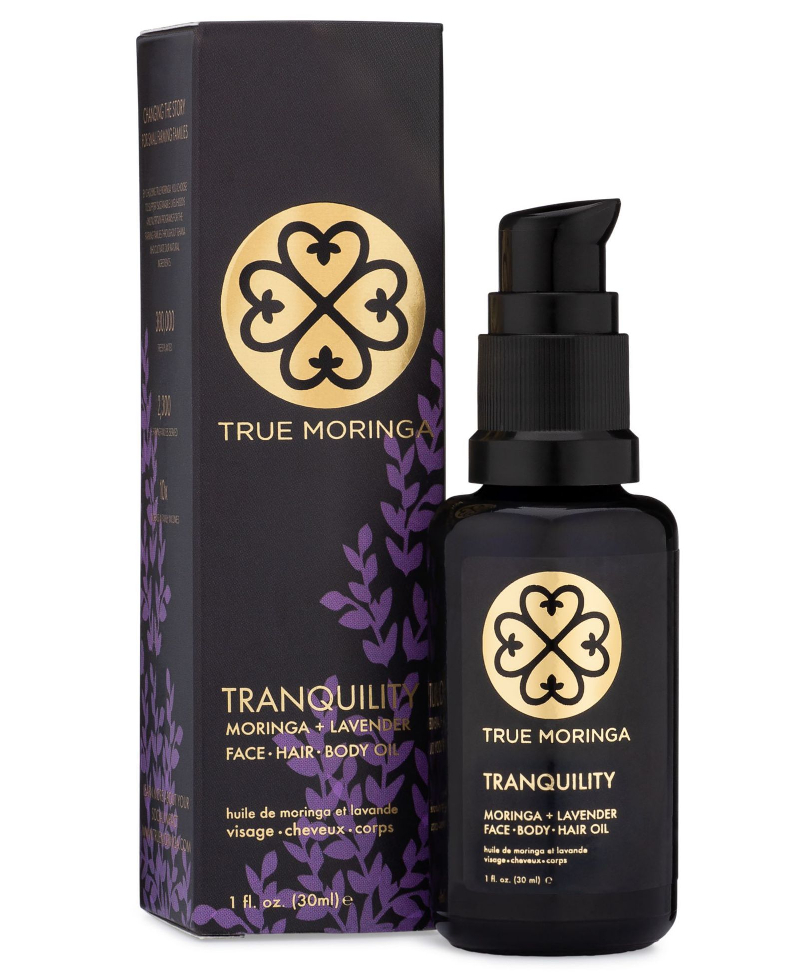 True Moringa сыворотка для лица Moringa & Lavender, 1 oz.