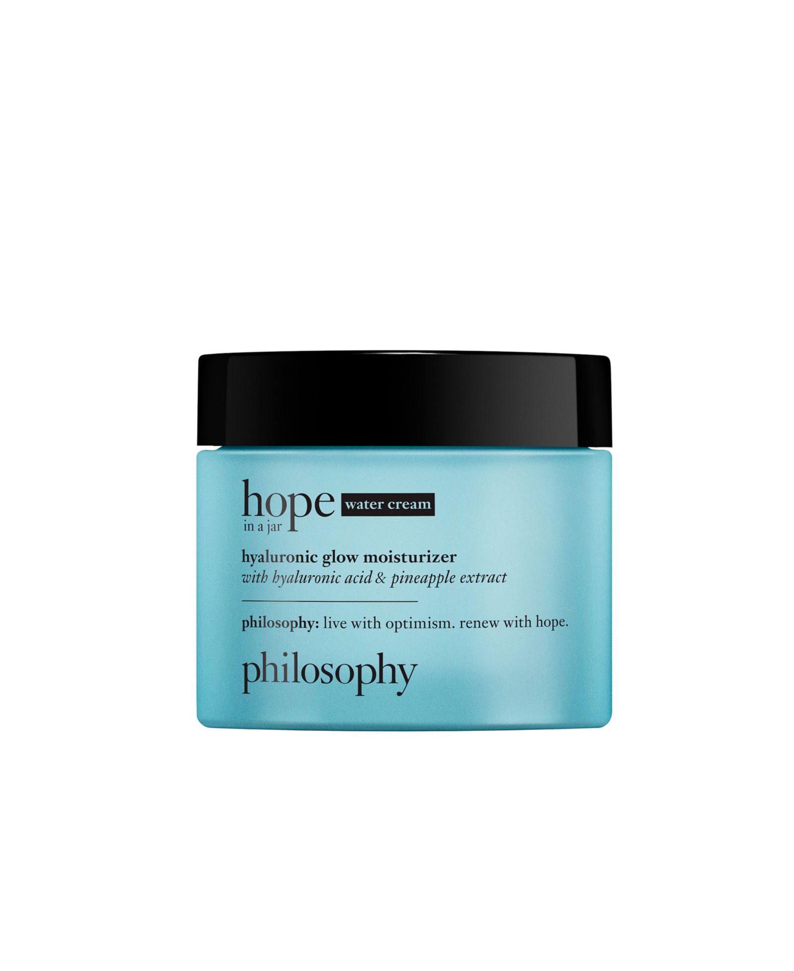philosophy hope in a jar hyaluronic glow moisturizer with hyaluronic acid & pineapple extract, 2-oz.
