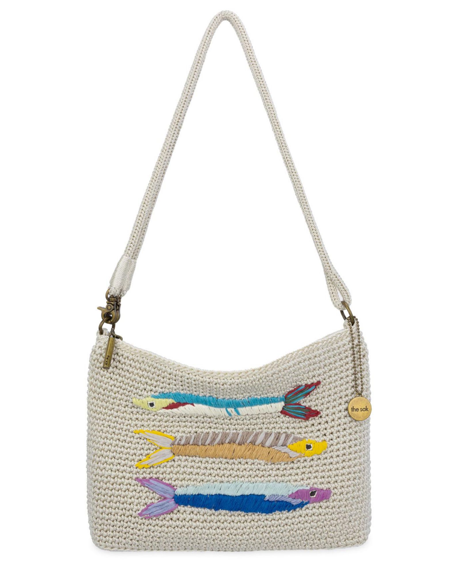 The Sak Women's Lumi Crochet Small Crossbody Handbag
