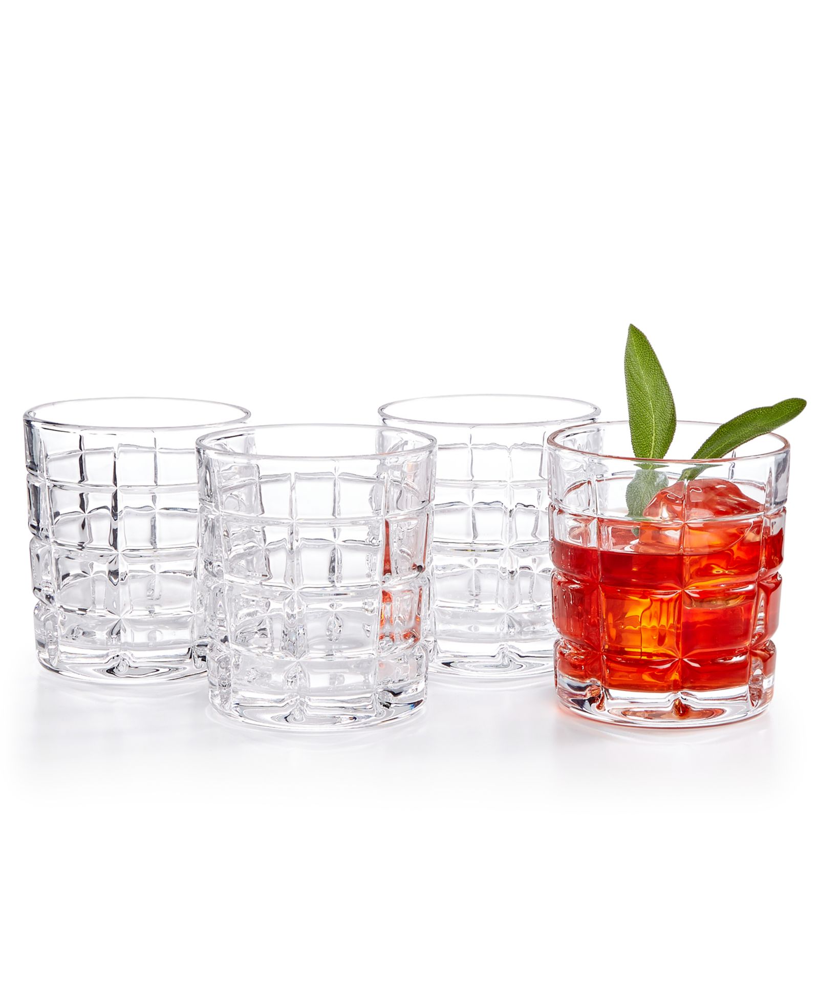 Набор из 4 стаканов Godinger Radius Double Old Fashioned