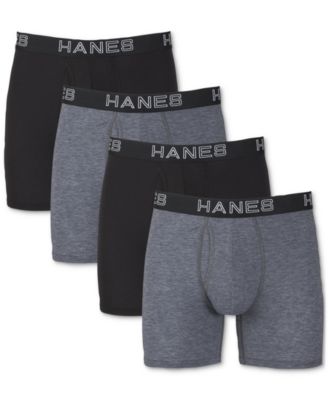 Hanes Men's 4-Pk. Ultimate® Comfort Flex Fit® Ultra Soft Boxer Briefs