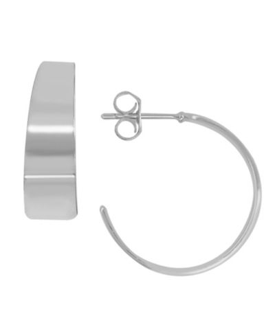 Серьги-кольца Tapered Hoop, позолоченные или серебряные, 18K Gold Plated or Silver Plated