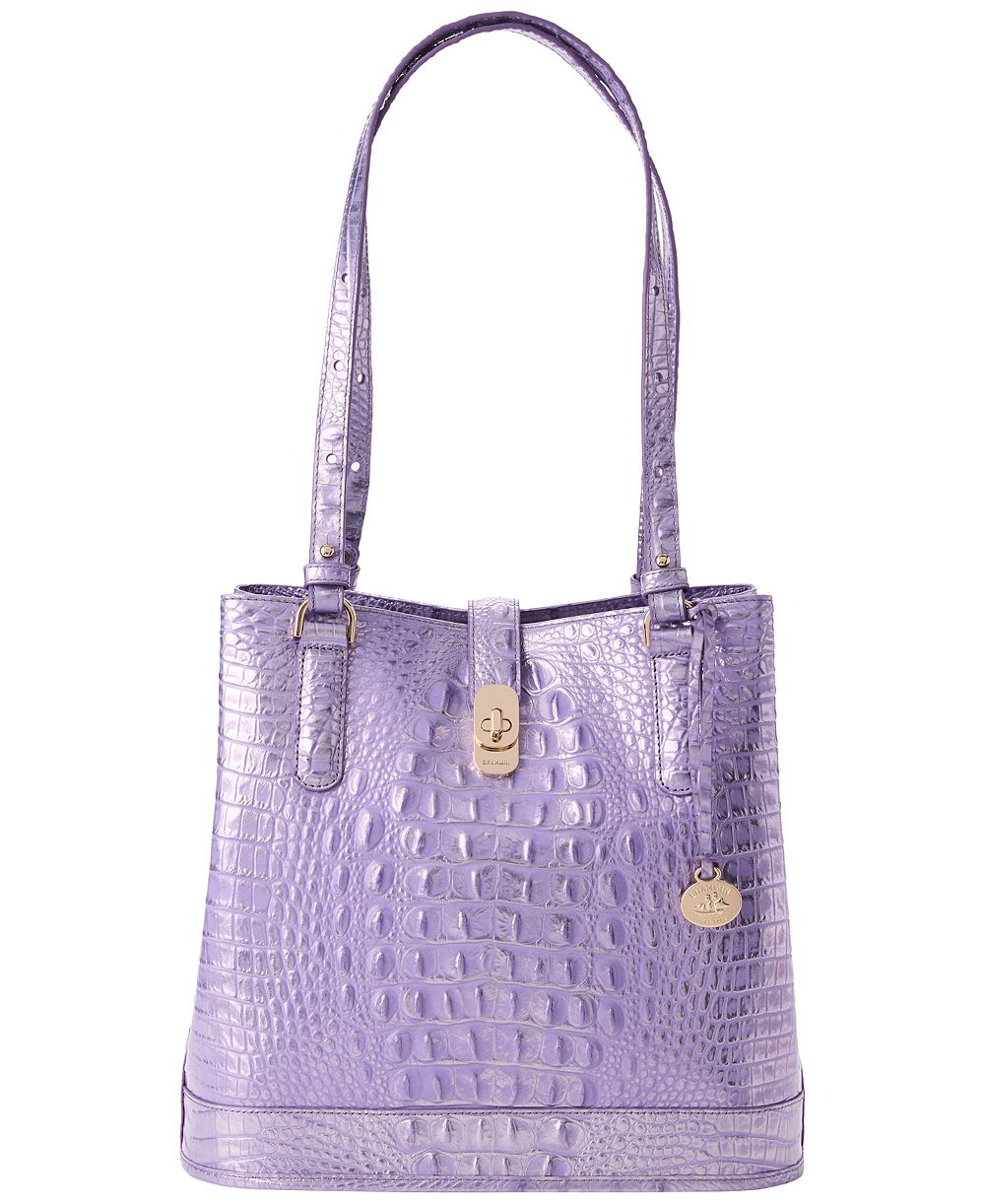 Brahmin Fiora Melbourne кожаная сумка-ведро Medium Leather Bucket Handbag