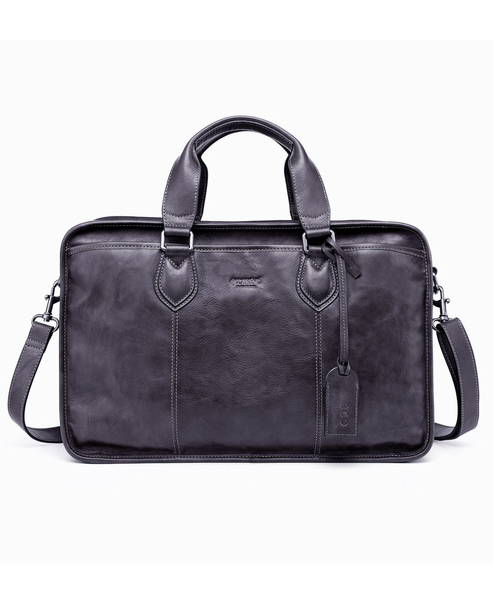 OLD TREND Speedwell Large Leather Crossbody Brief Bag