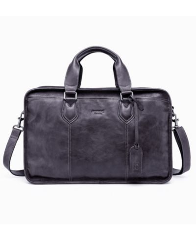 OLD TREND Speedwell Large Leather Crossbody Brief Bag
