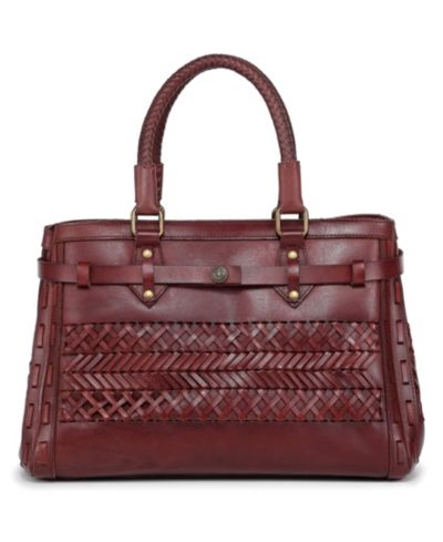 OLD TREND Lantana Medium Leather Satchel Bag