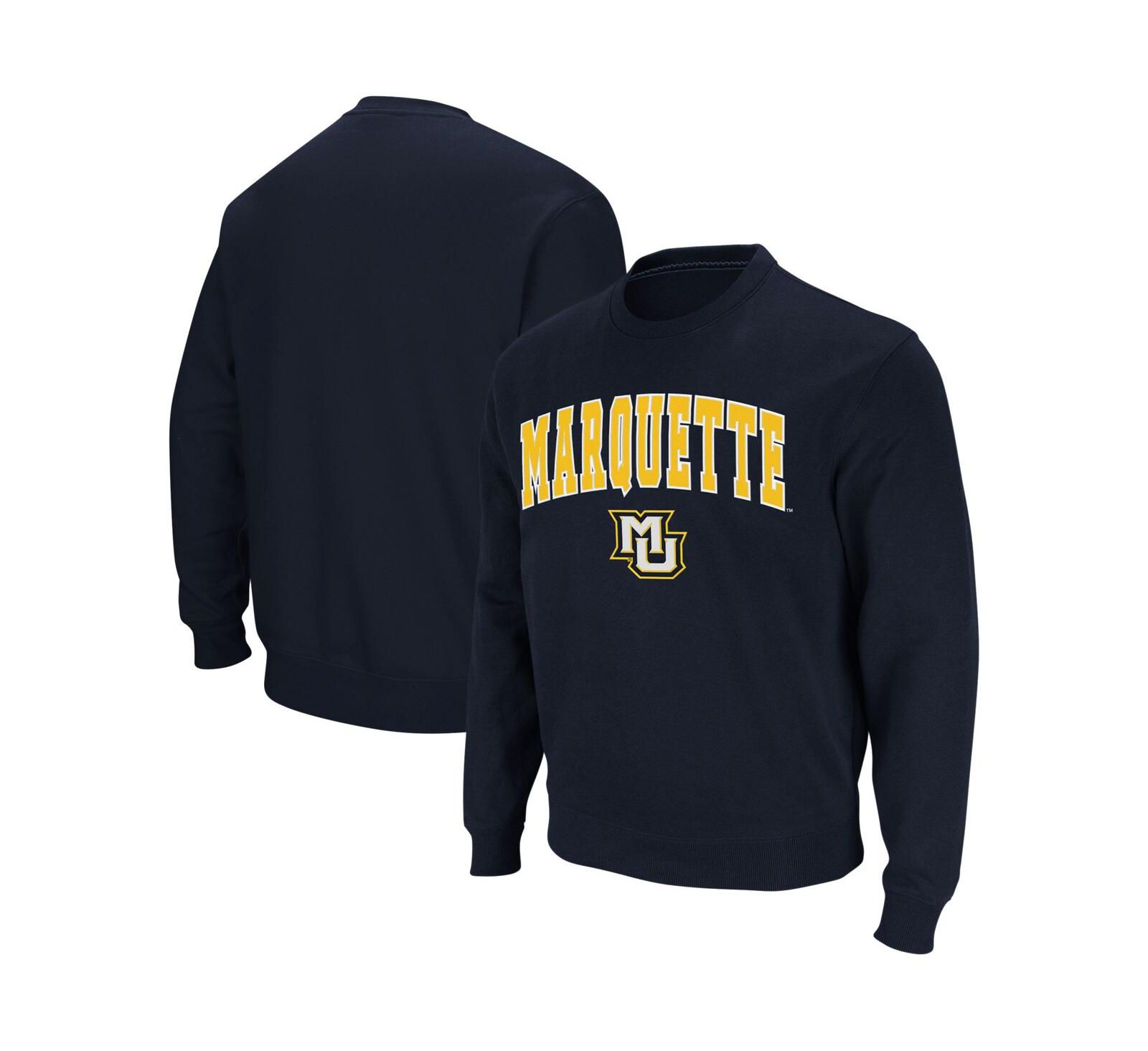 Свитшот Colosseum Men's Marquette Golden Eagles Arch and Logo Crew Neck