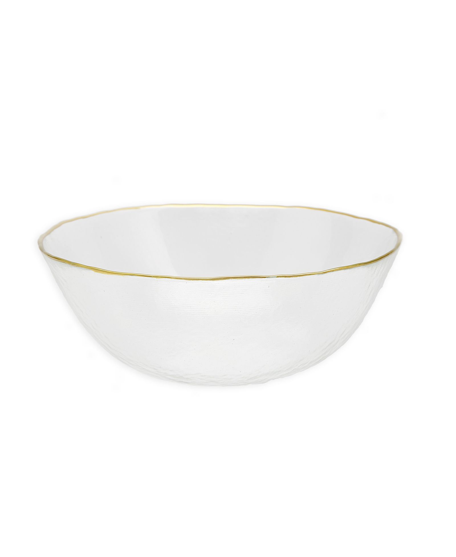 Салатница Classic Touch Clear Gold-Tone Rim, 8.5" D