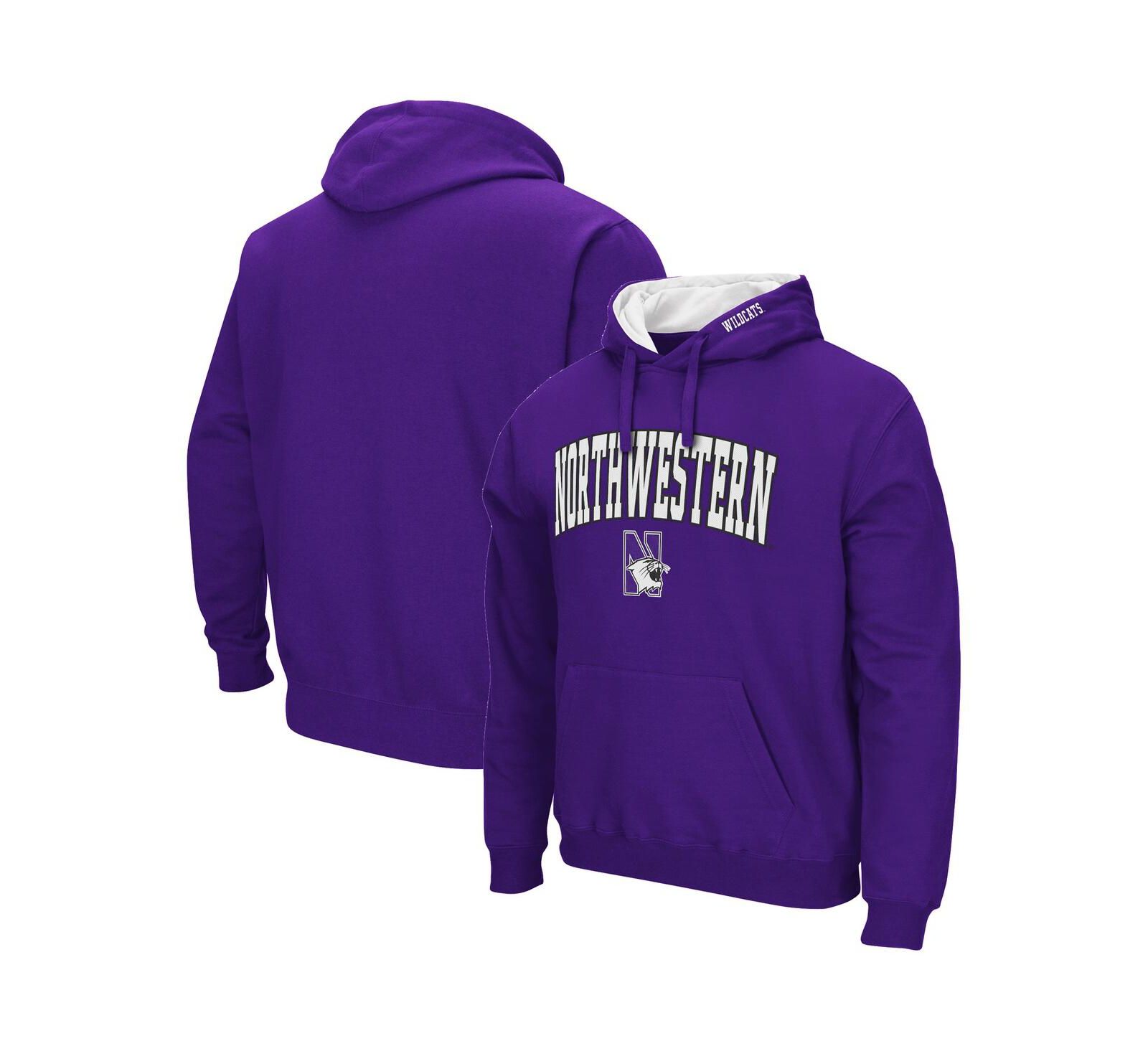 Мужское худи Colosseum Purple Northwestern Wildcats с логотипом